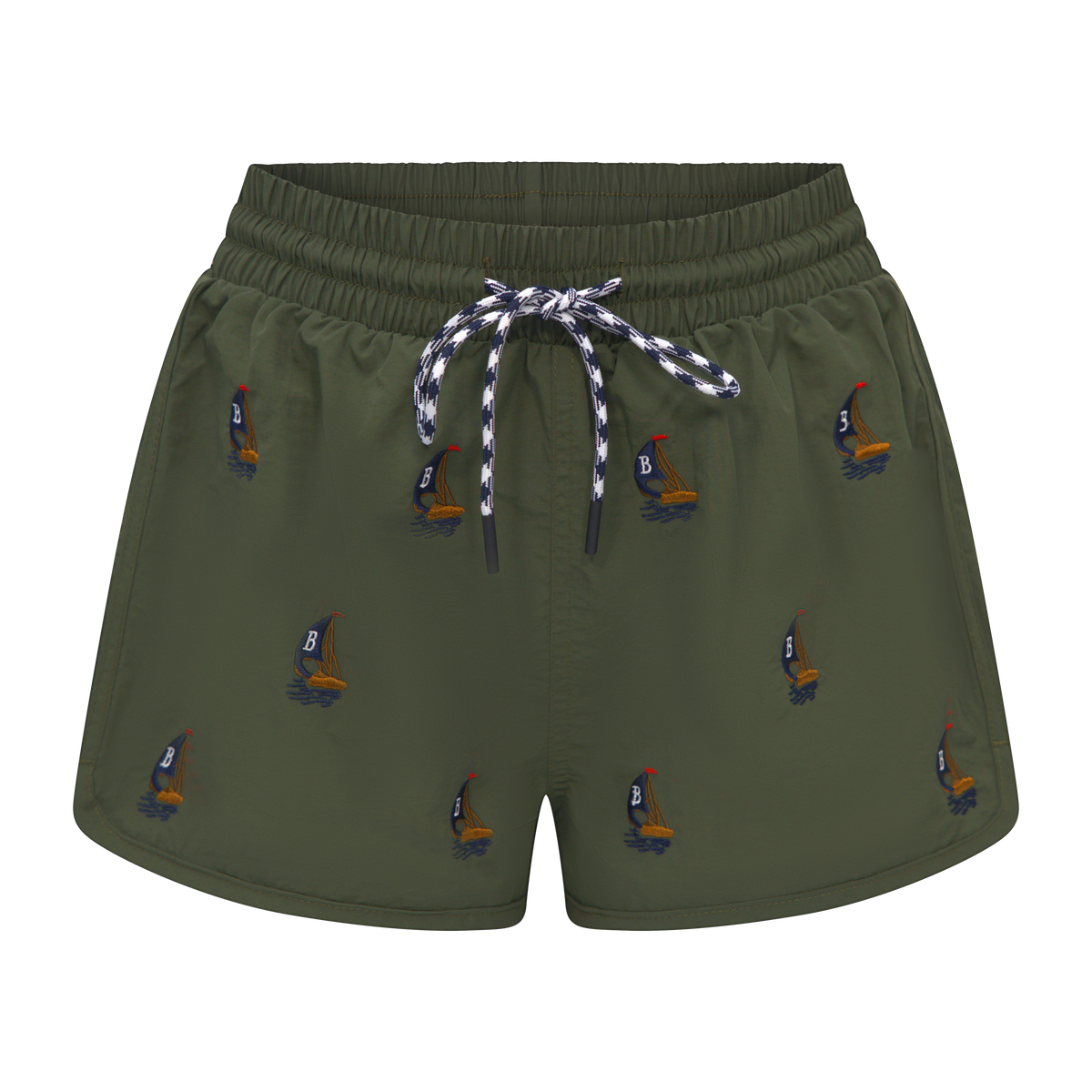 THE WOMEN'S CLASSIC SWIM SHORTS-ARMY