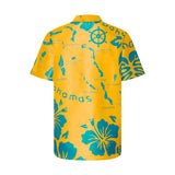 THE ARCHIPELAGO BUTTON UP- GOLD & AQUA