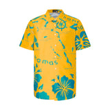 THE ARCHIPELAGO BUTTON UP- GOLD & AQUA