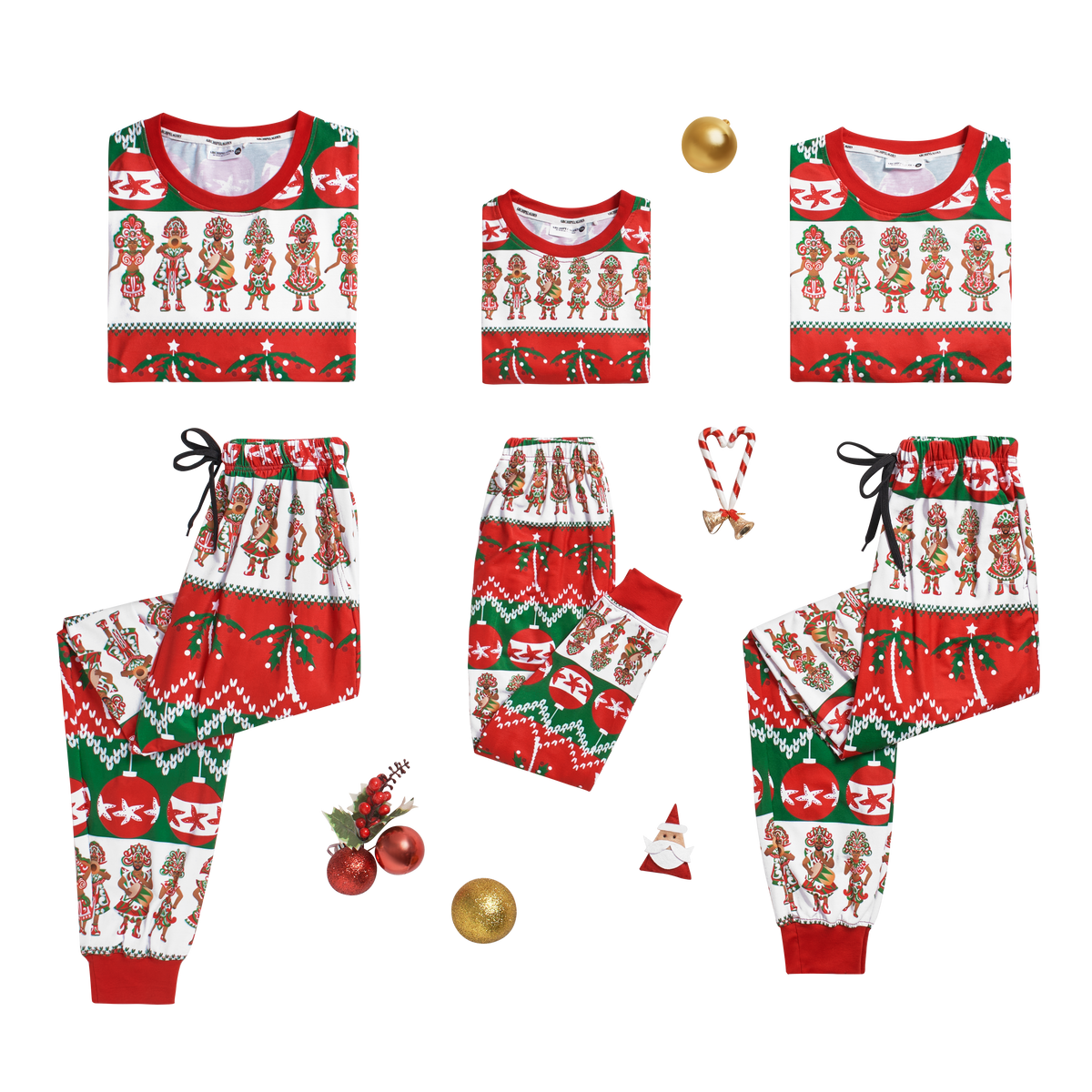 A BAHAMIAN HOLIDAY PAJAMAS-RED