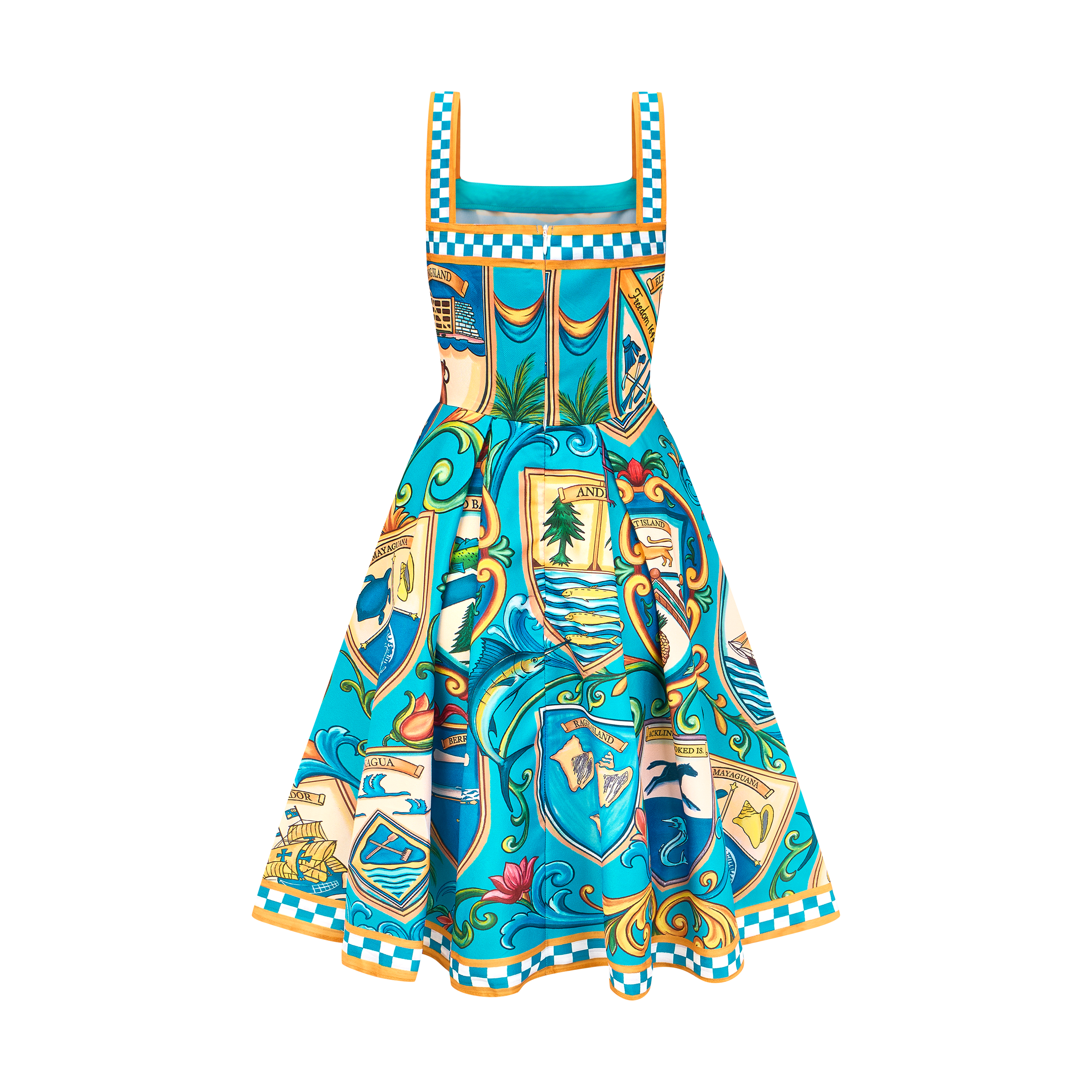 2026 INDEPENDENCE SWEETHEART DRESS-AQUA
