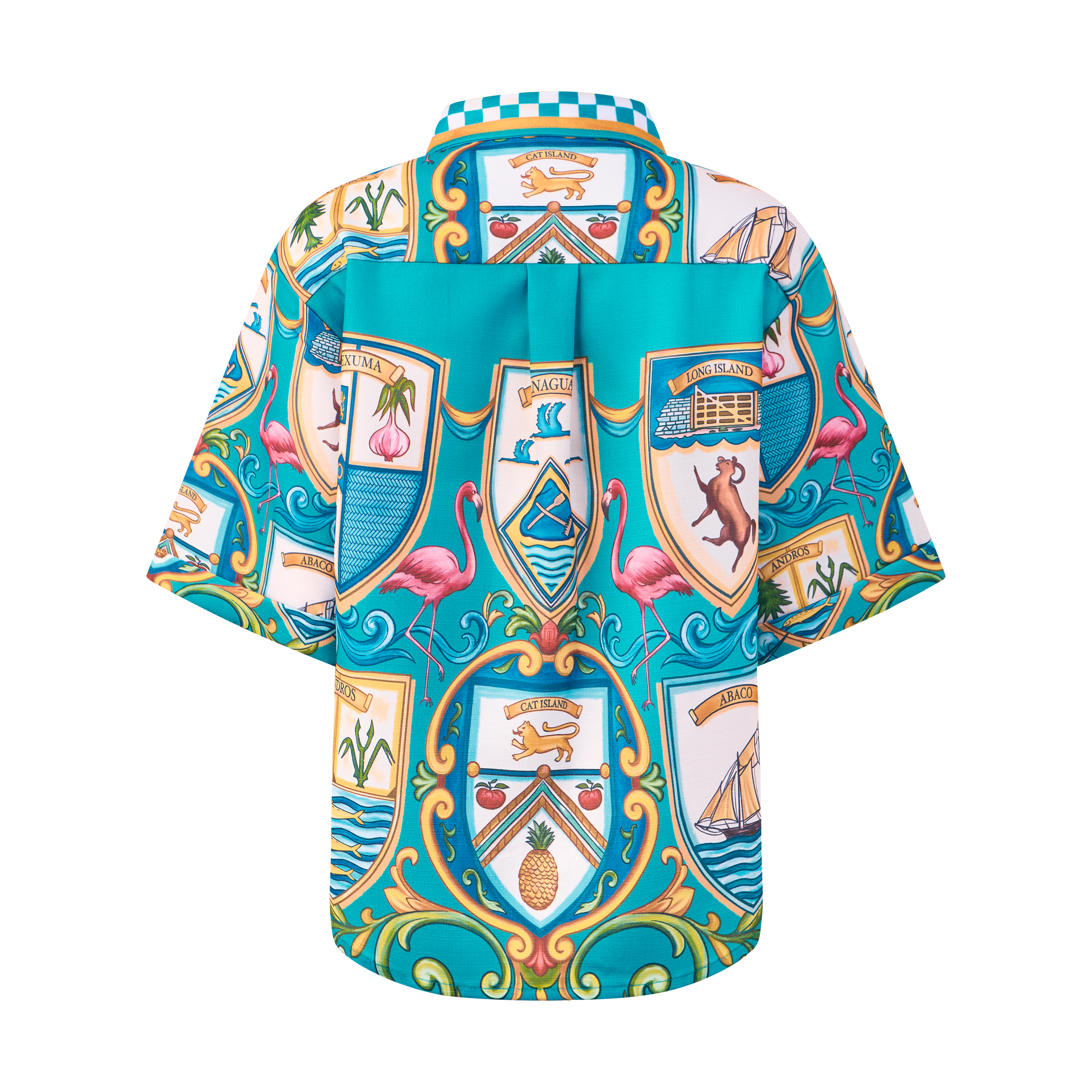 2026 INDEPENDENCE BLOUSE-AQUA