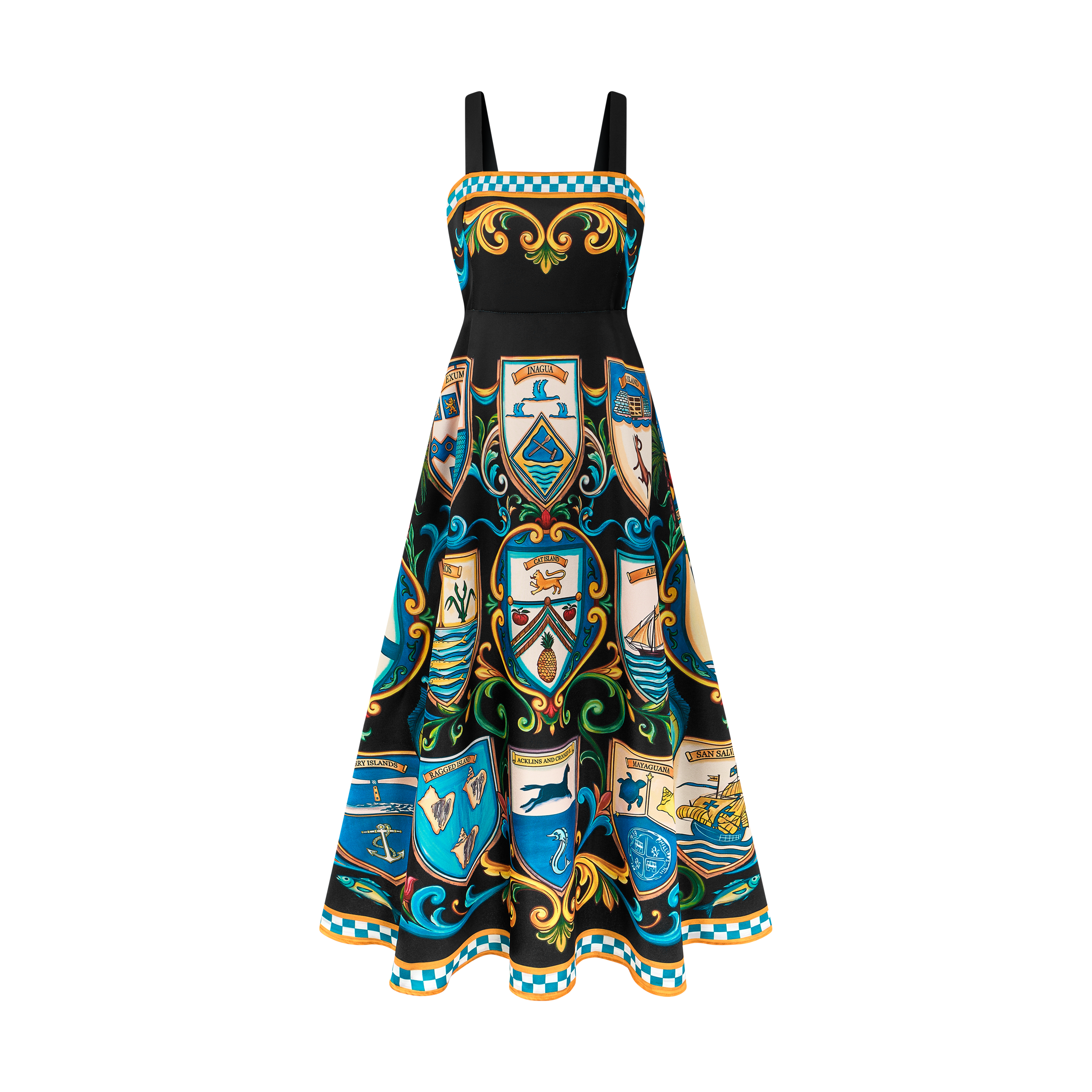 2026 INDEPENDENCE A-LINE MAXI DRESS-BLACK