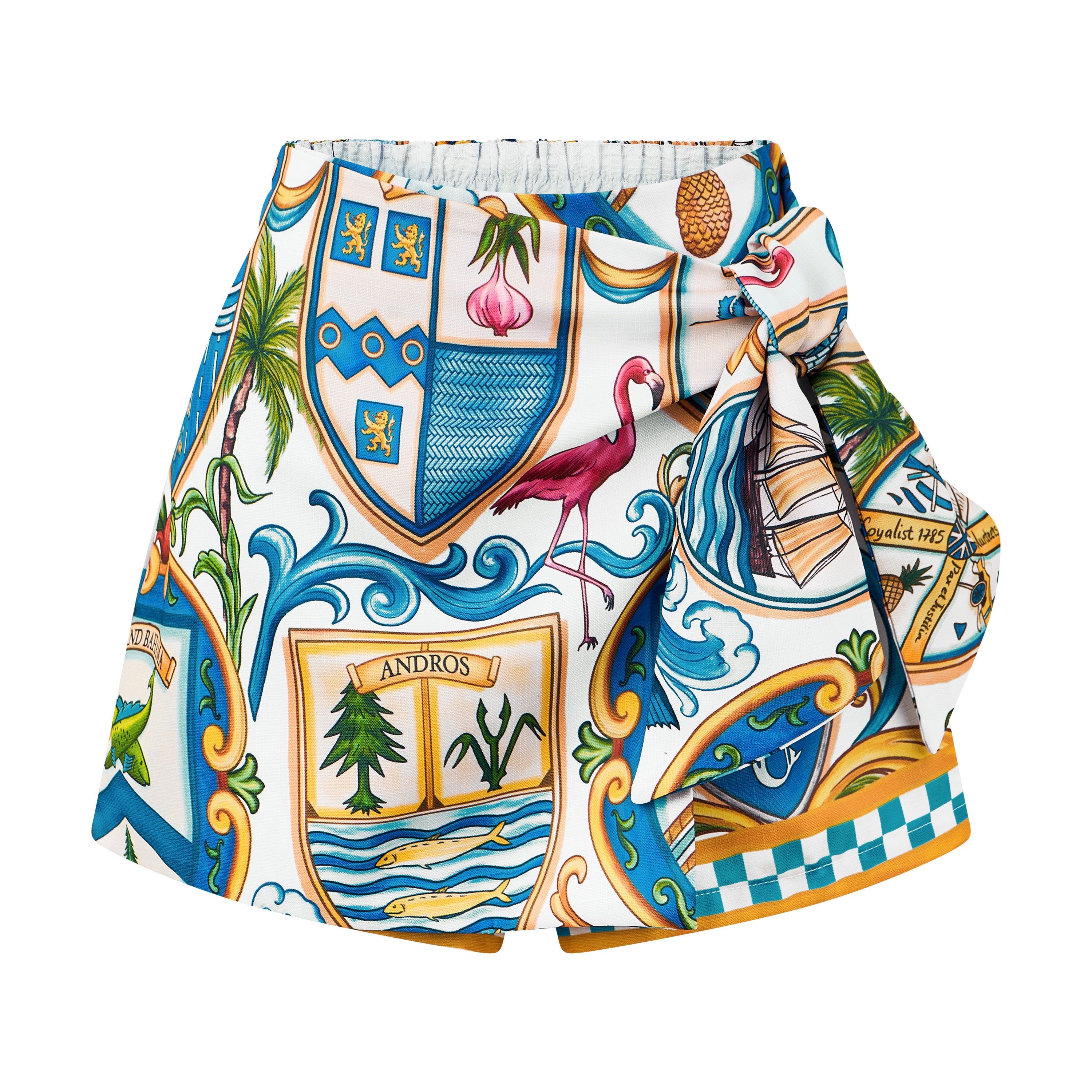 2026 INDEPENDENCE WRAP SKIRT-WHITE