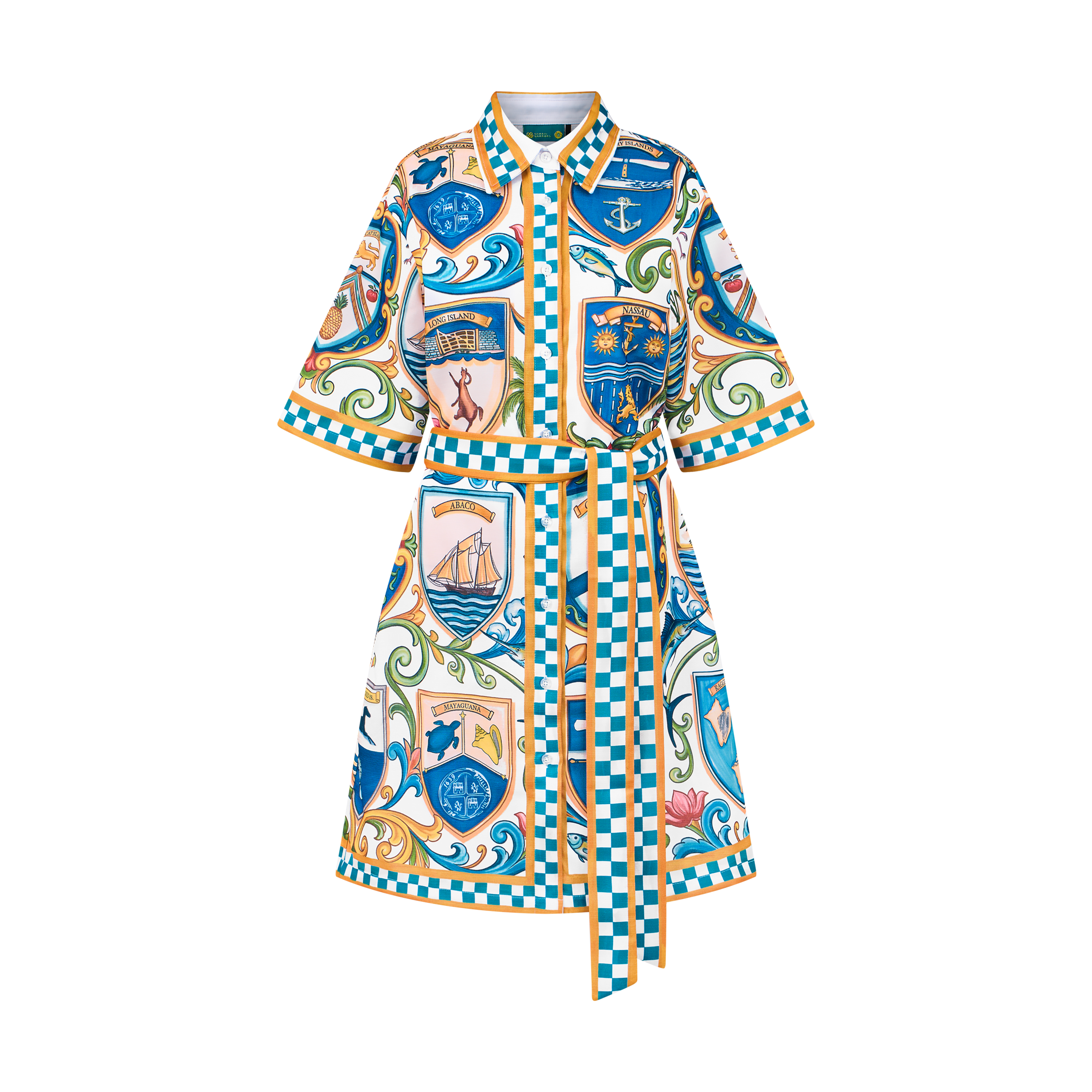 2026 INDEPENDENCE MINI SHIRT DRESS-WHITE