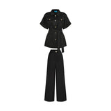 THE BOHIO BLOUSE SET-BLACK