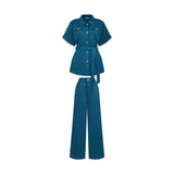 THE BOHIO BLOUSE SET-HUNTER