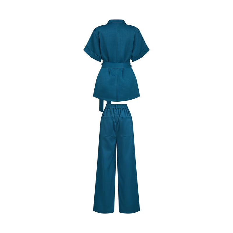 THE BOHIO BLOUSE SET-HUNTER