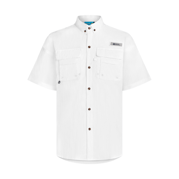 THE SPF BAHAMIANO SHIRT SHORT SLEEVE -WHITE