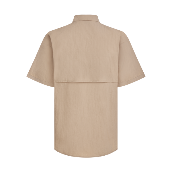 THE SPF BAHAMIANO SHIRT SHORT SLEEVE -TAUPE