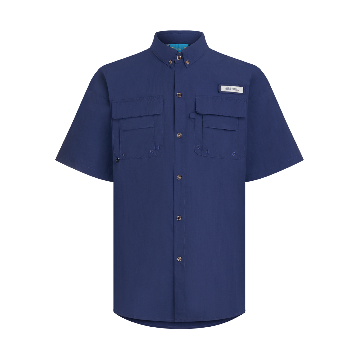 THE SPF BAHAMIANO SHIRT SHORT SLEEVE -NAVY