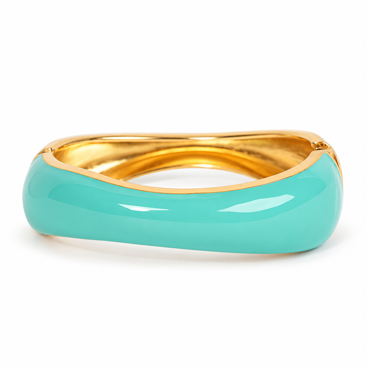 Bahari Blue Hole Turquoise Enamel Bangle - Turquoise