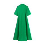 THE COMMERCIA MAXI SHIRT DRESS-GREEN