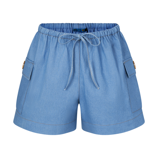 THE DENIM CARGO SHORTS-LIGHT