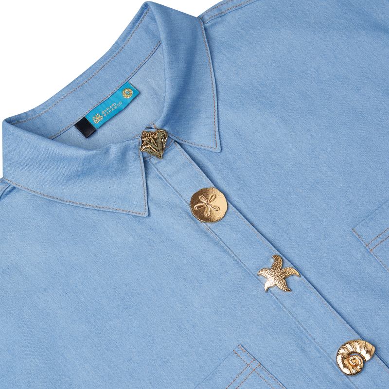 THE DENIM MOD TUNIC-LIGHT