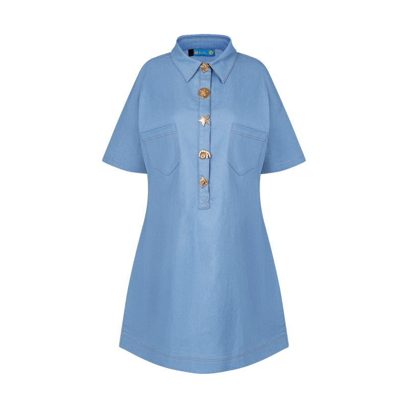 THE DENIM MOD TUNIC-LIGHT