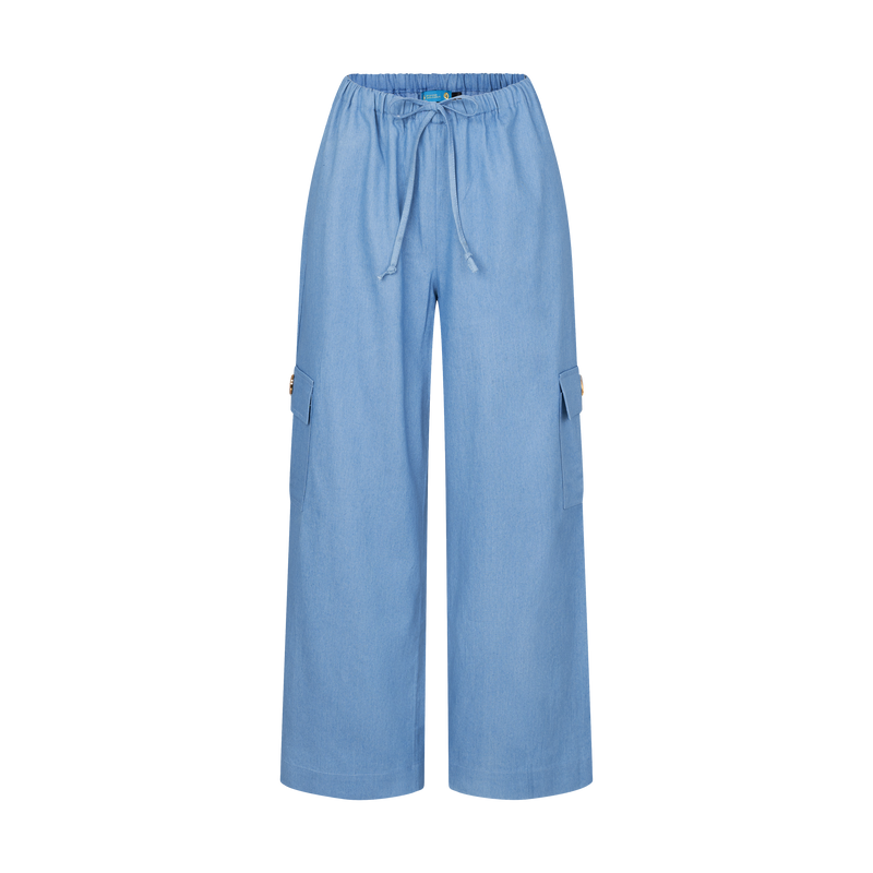 THE DENIM CARGO PANTS-LIGHT
