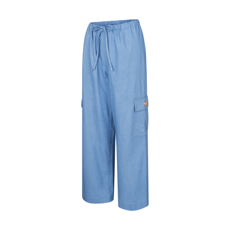 THE DENIM CARGO PANTS-LIGHT