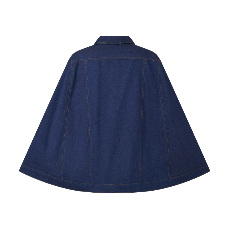 THE DENIM CAPE-DARK