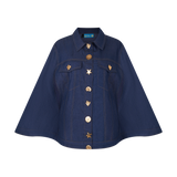 THE DENIM CAPE-DARK