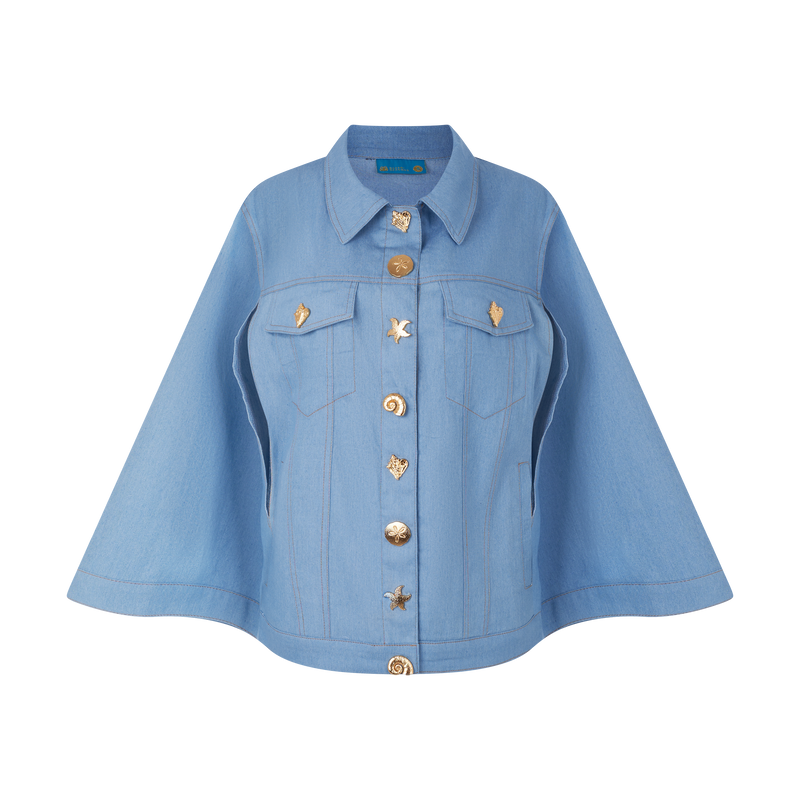 THE DENIM CAPE-LIGHT