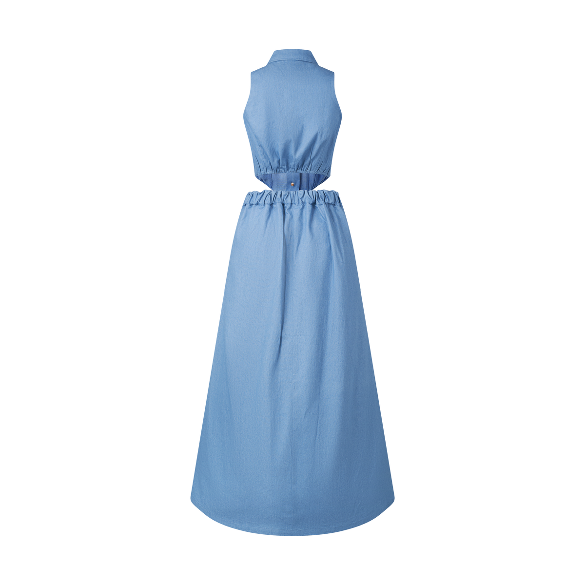 THE DENIM CUTOUT DRESS- LIGHT
