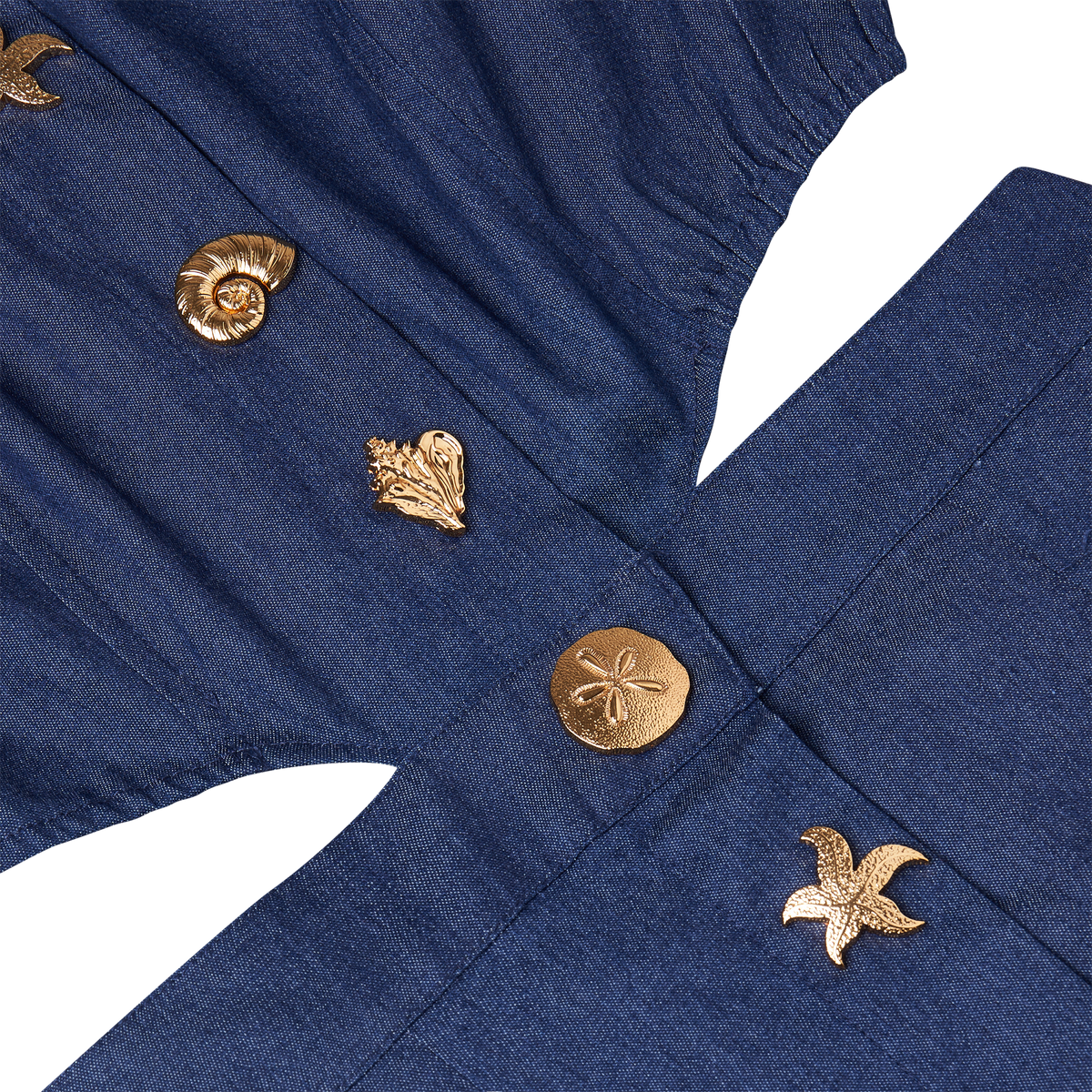 THE DENIM CUTOUT DRESS-DARK