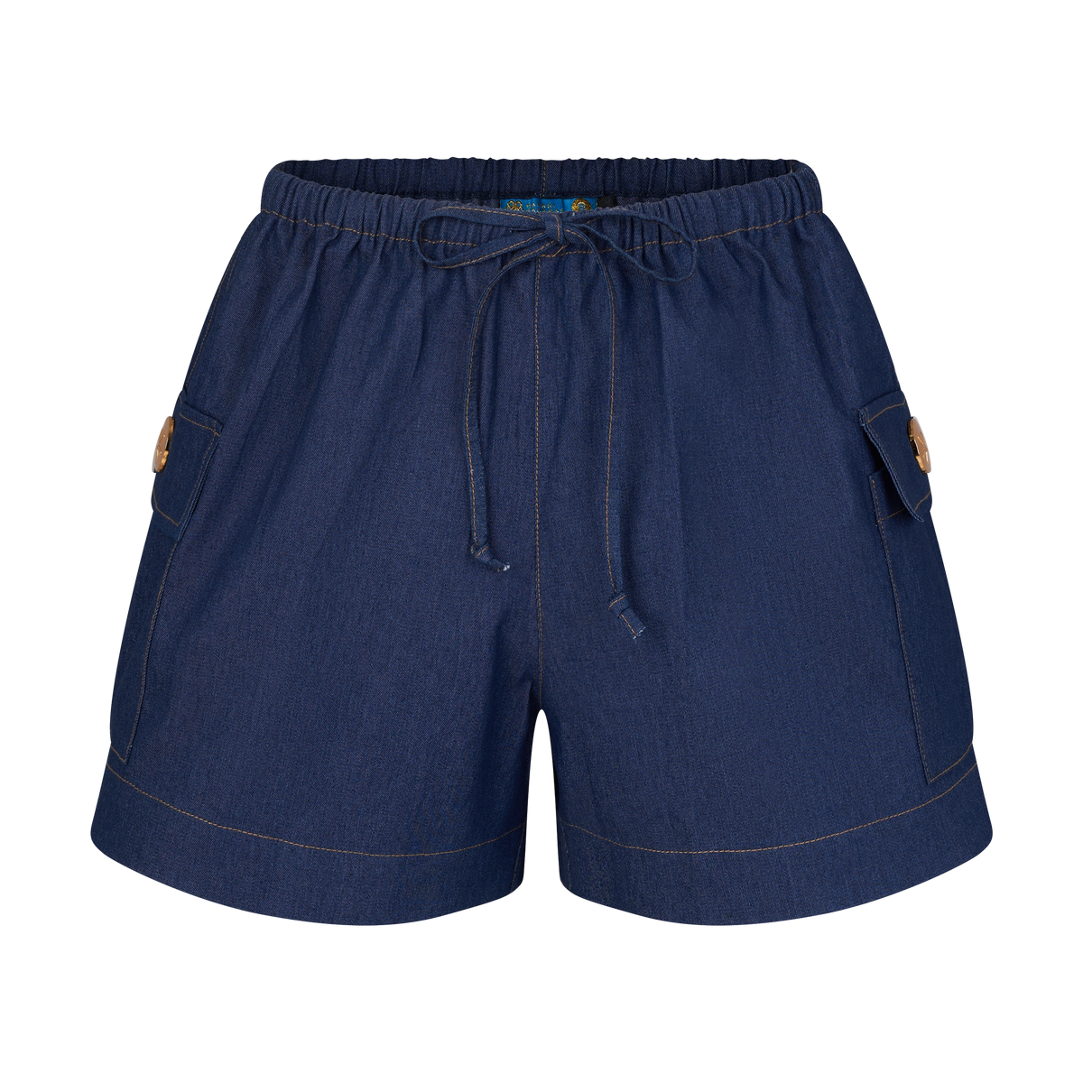 THE DENIM CARGO SHORTS-DARK
