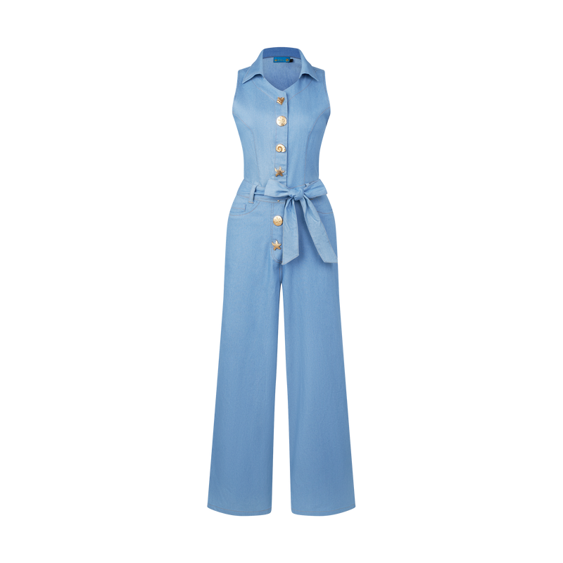 THE DENIM JUMPSUIT-LIGHT