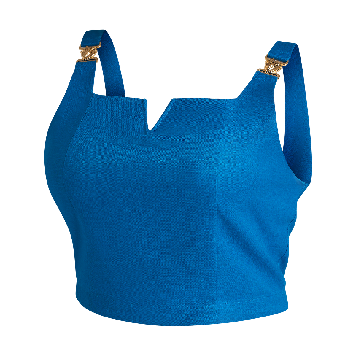 THE STROMBUS SMOCK TOP-COBALT