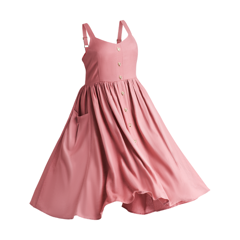 THE STROMBUS SWEETHEART DRESS-MAUVE