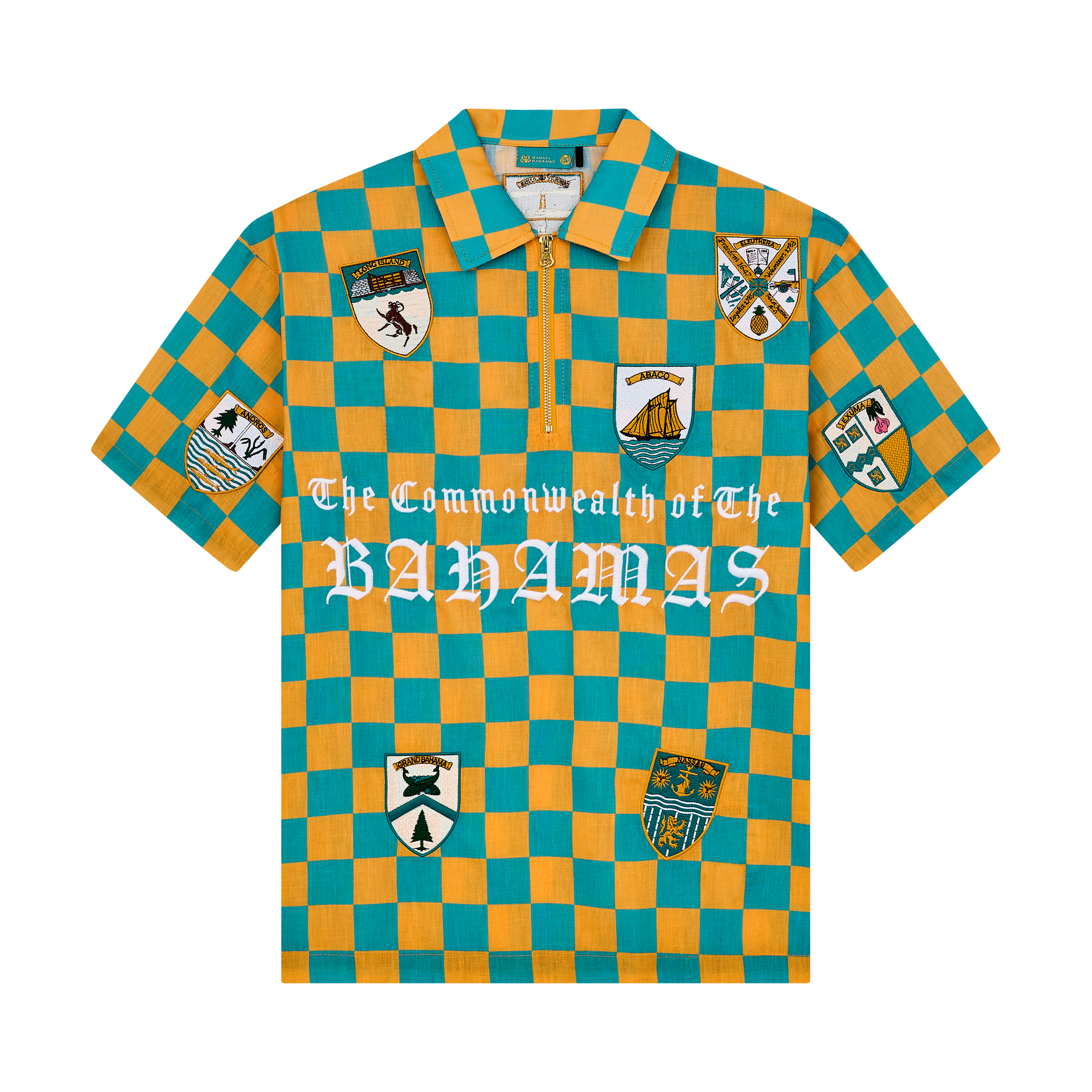 THE GATHERING CREST BUTTON UP- GOLD