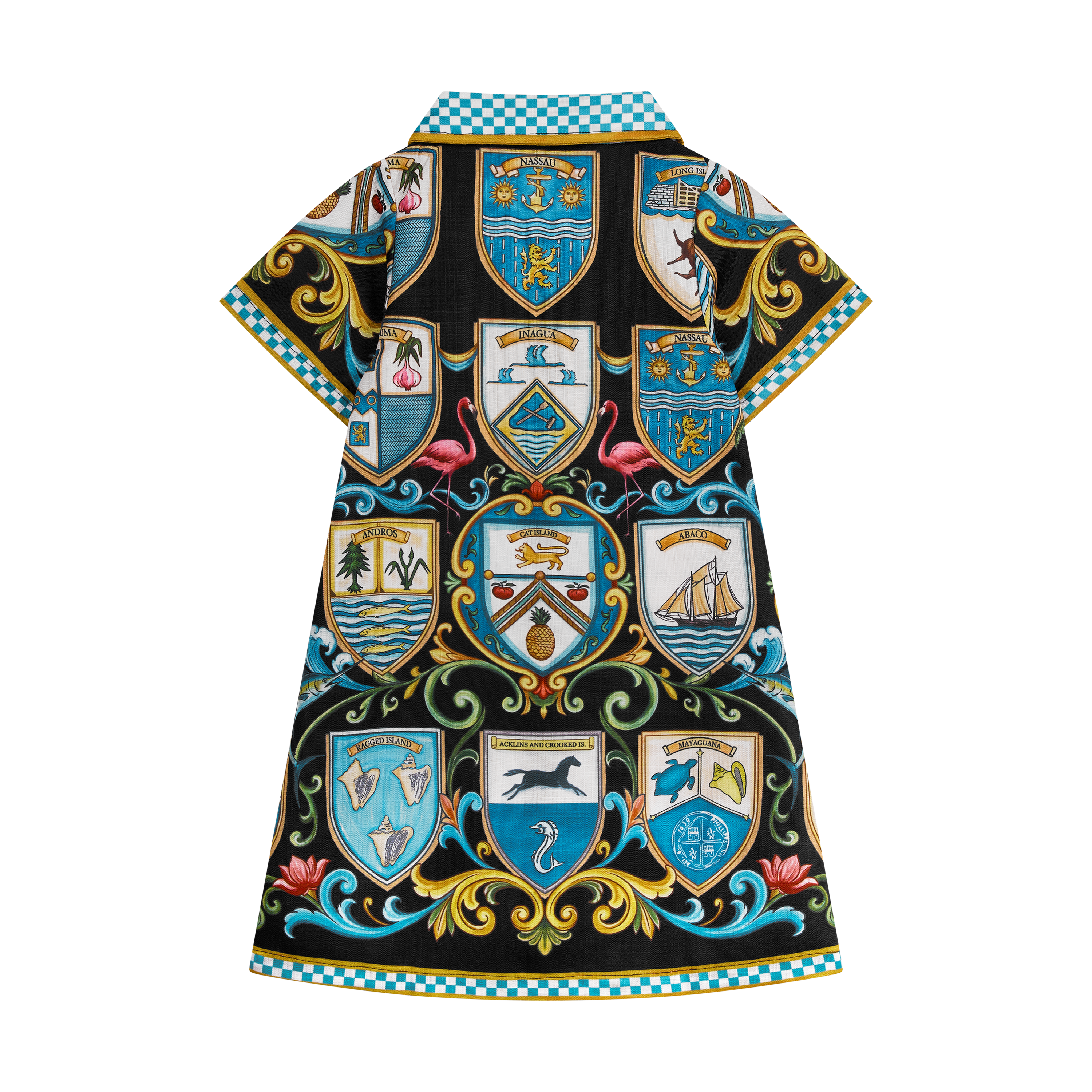 THE 53RD INDEPENDENCE GIRL'S SHIRT DRESS-BLACK