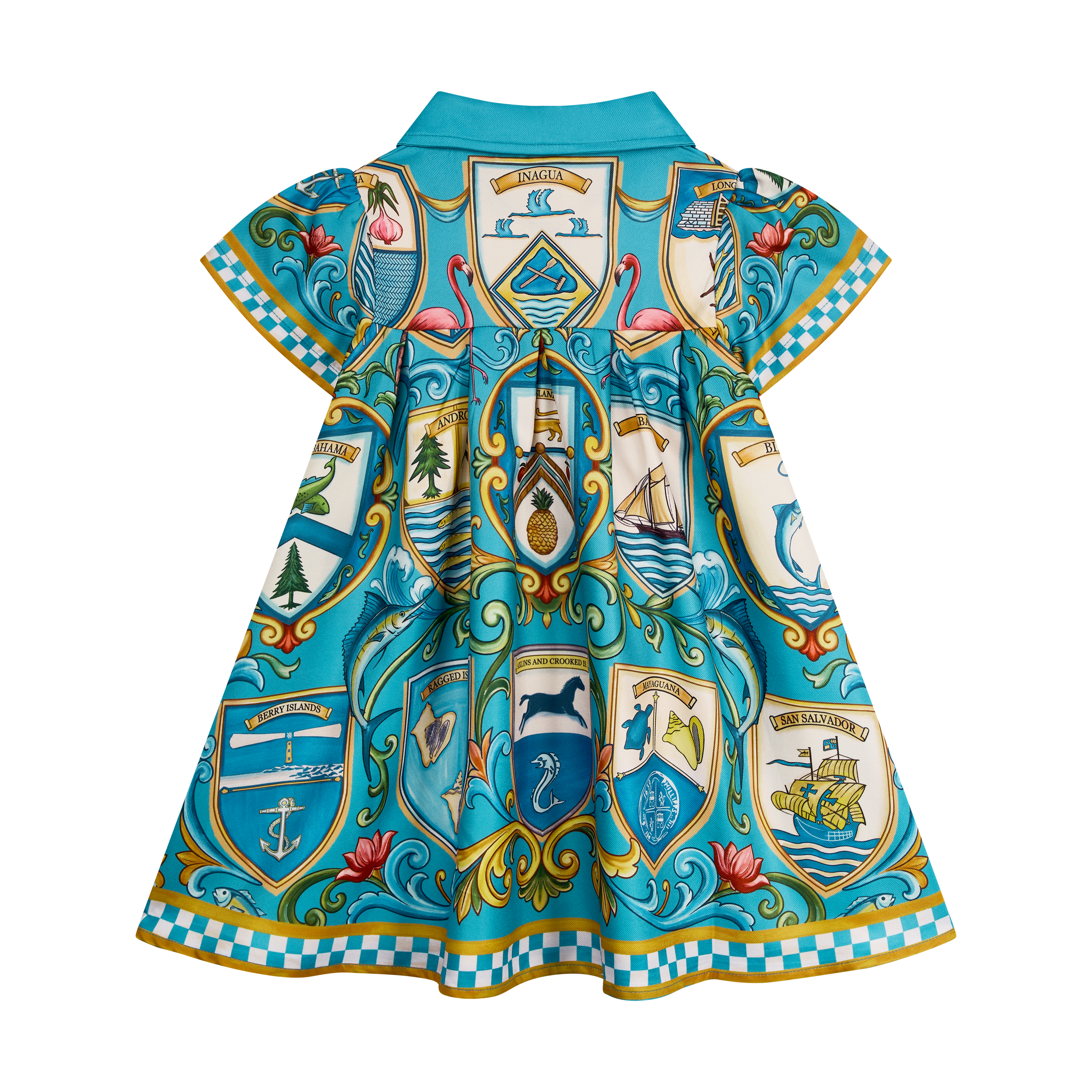 THE 53RD INDEPENDENCE BABYDOLL DRESS-AQUA