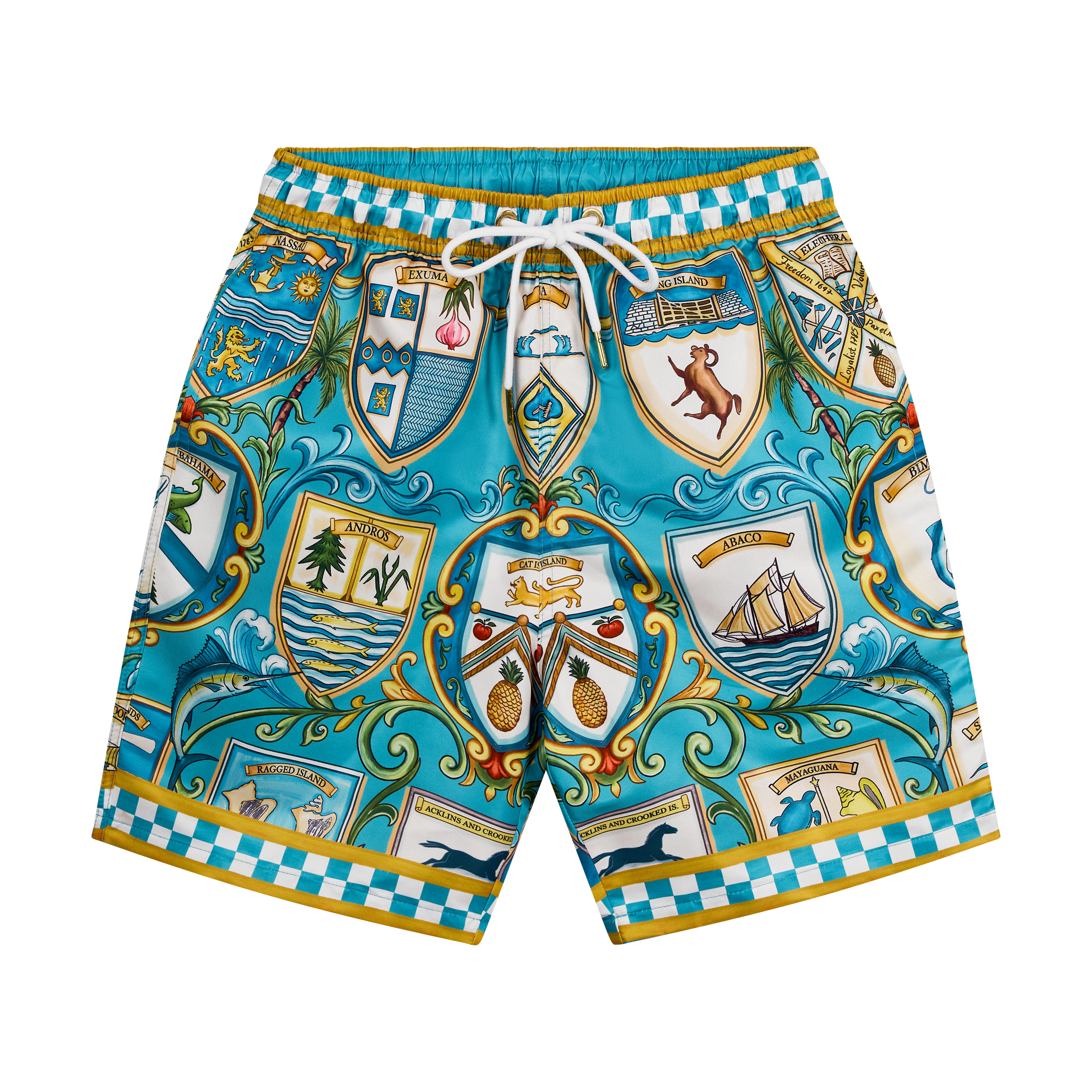 THE 53RD INDEPENDENCE SWIM SHORTS-AQUA