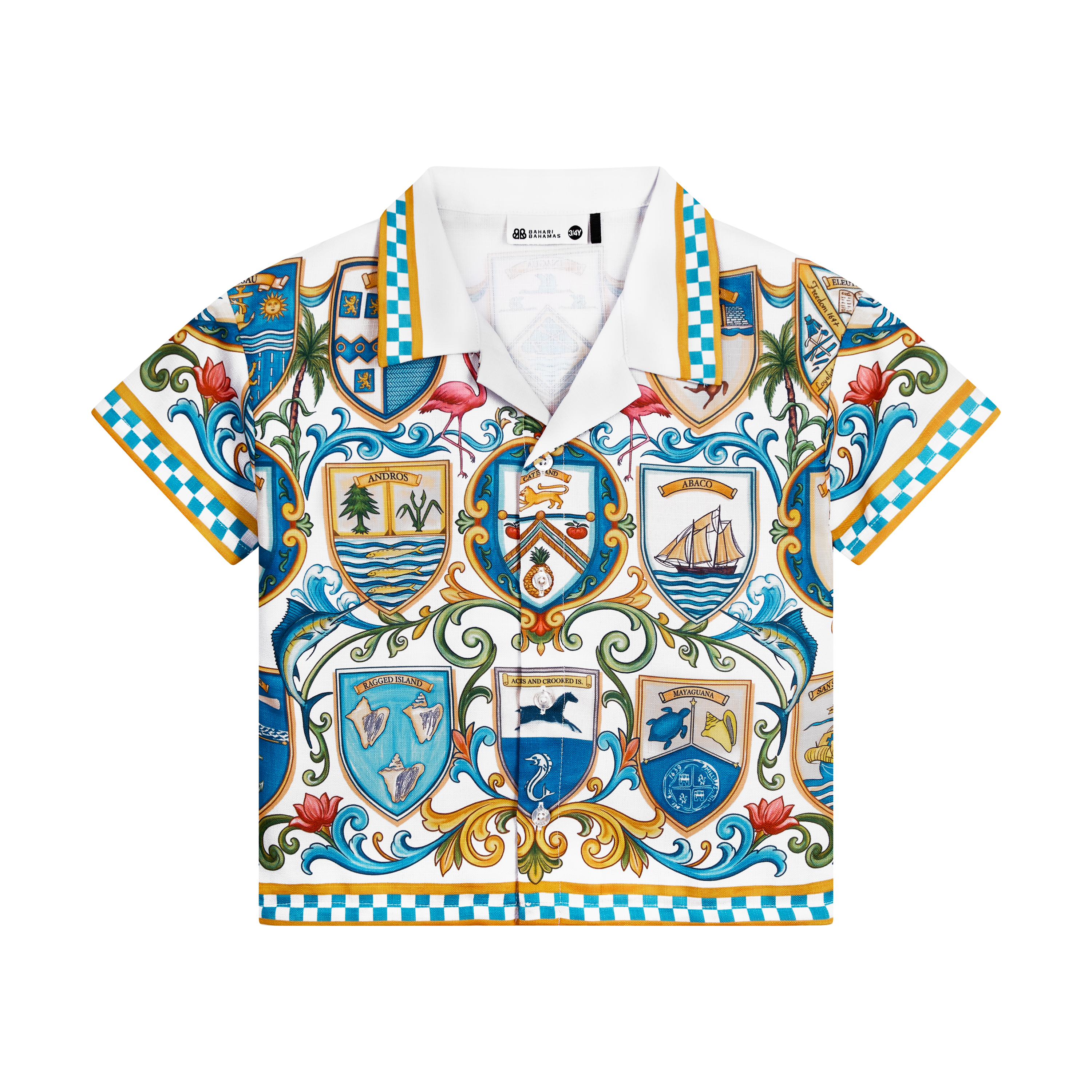 THE 53RD INDEPENDENCE BOYS BUTTON UP-WHITE