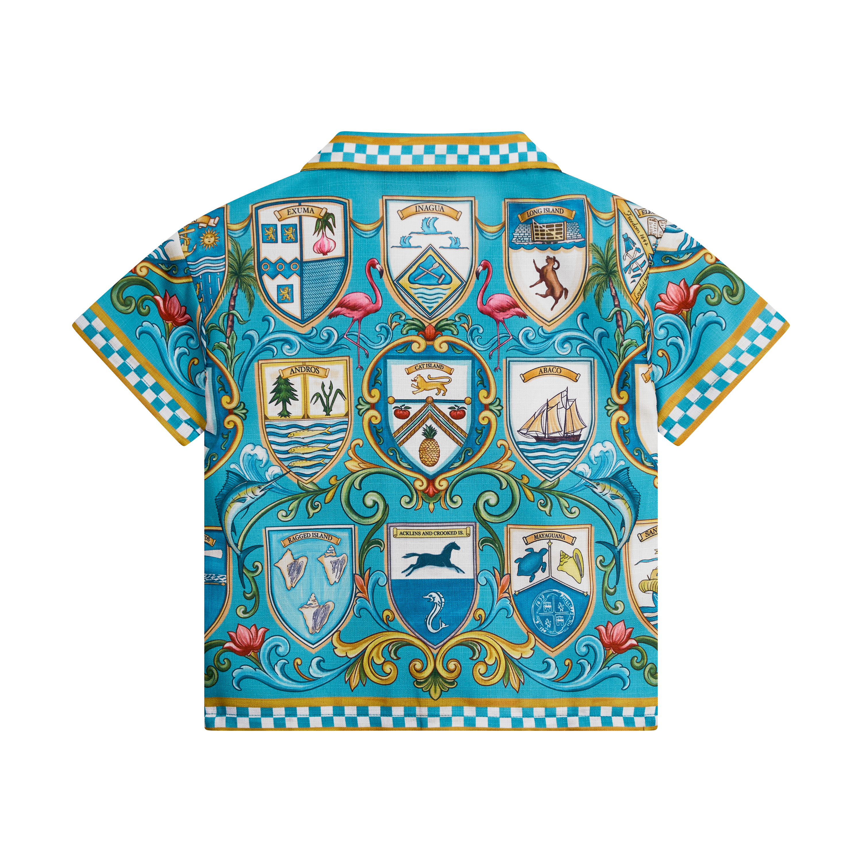 THE 53RD INDEPENDENCE BOYS BUTTON UP-AQUA