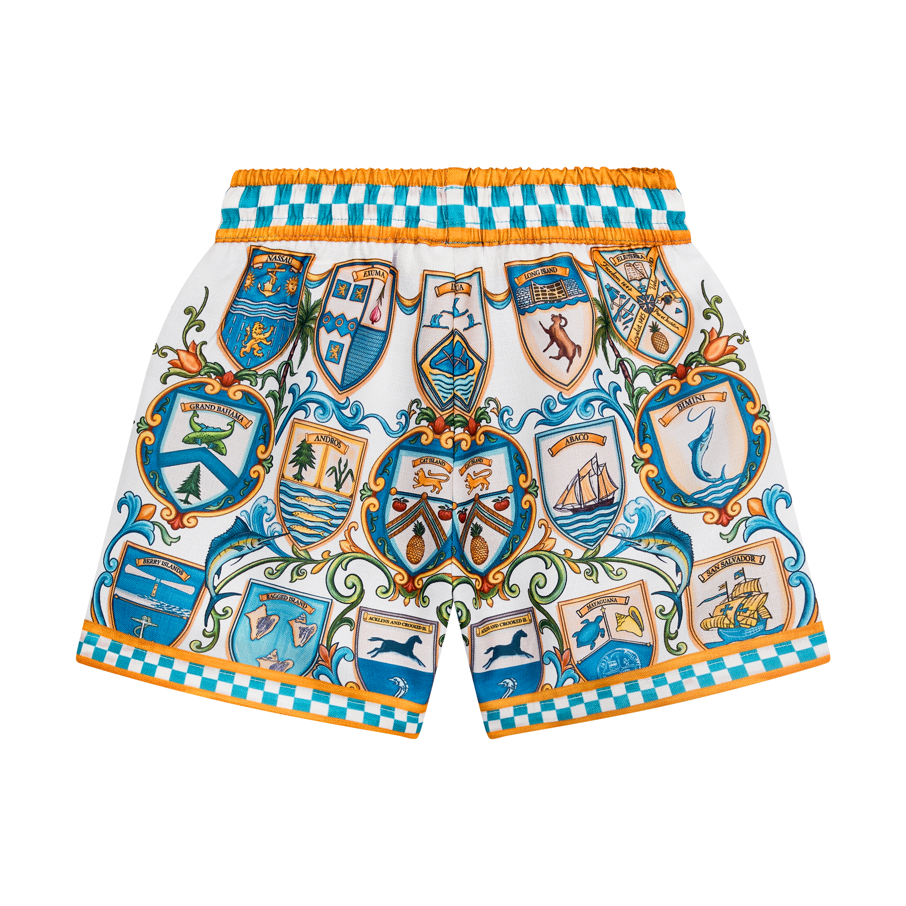 THE 53RD INDEPENDENCE BOYS SHORTS-WHITE