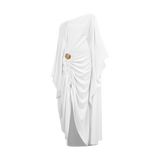 THE COMMERCIA DRAWSTRING KAFTAN-WHITE