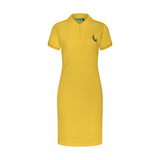 THE STAPLE POLO DRESS-YELLOW