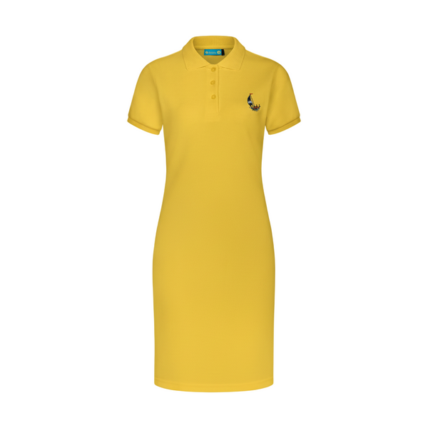 THE STAPLE POLO DRESS-YELLOW