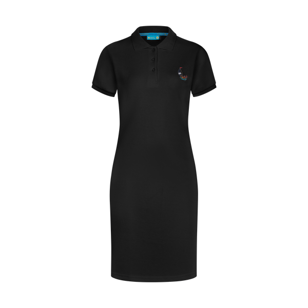 THE STAPLE POLO DRESS-BLACK