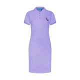 THE STAPLE POLO DRESS-LILAC
