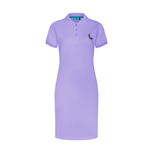 THE STAPLE POLO DRESS-LILAC