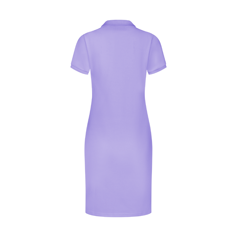 THE STAPLE POLO DRESS-LILAC