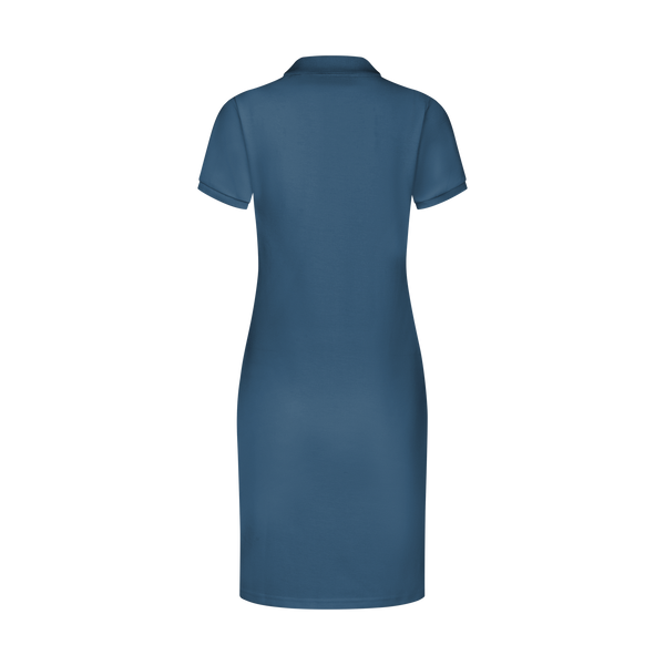THE STAPLE POLO DRESS-SLATE