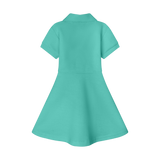 GIRLS STAPLE DRESS-SEAFOAM