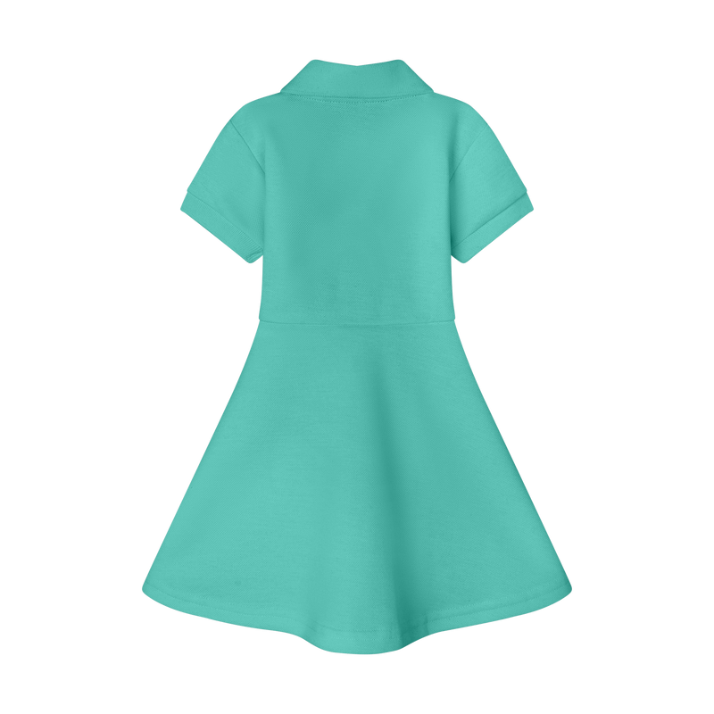 GIRLS STAPLE DRESS-SEAFOAM