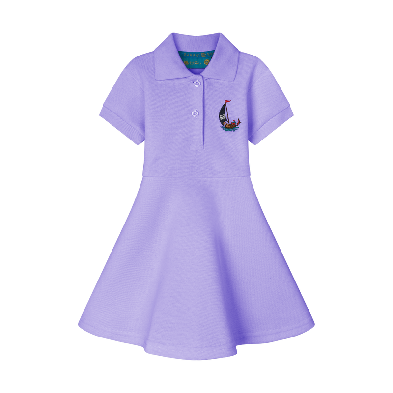 GIRLS STAPLE DRESS-LILAC