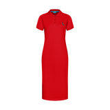 THE STAPLE MAXI POLO-RED